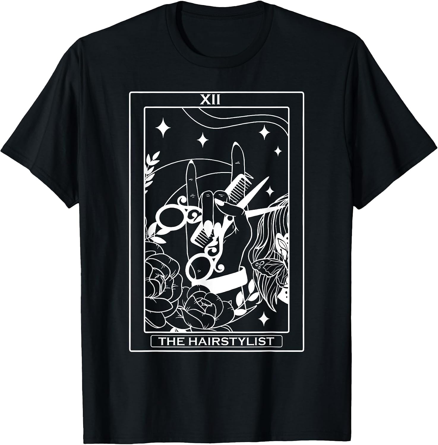Funny Skeleton Tarot Card Hairdresser Costume