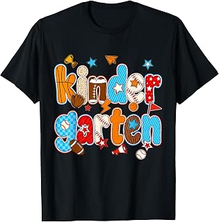 Kindergarten Basketball Football First Day Teacher Boy T-Shirt