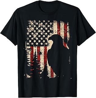 Vintage American Flag Bald Eagle Patriotic 4th of July T-Shirt