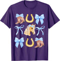 Blue Coquette Bow Boots Horse horseshoe