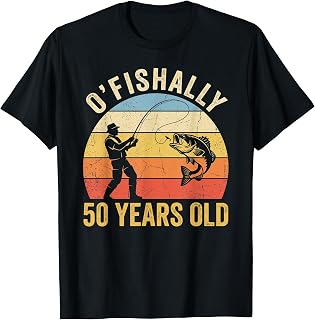 Ofishally 50 Years Old 50th Birthday Fishing T-Shirt