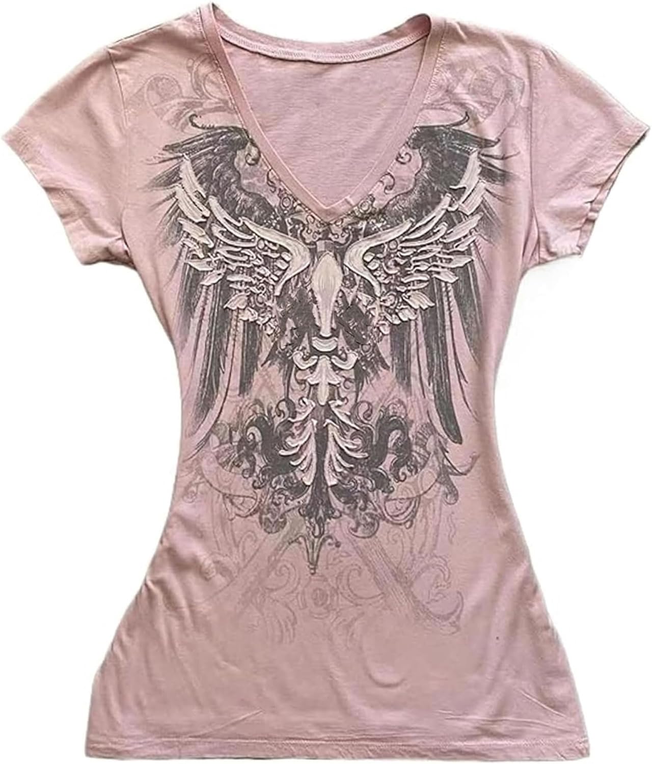 Emo 2000s Grunge Alt Shirt Y2K Vintage Harajuku Cutecore Indie T-Shirts Teen Girl Scene Clothes