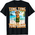 Tung Tung Tung Sahur Summer Hawaii Funny Meme T-Shirt