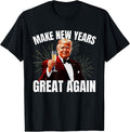 Funny Happy New Year 2025 Trump Eve Day Tee