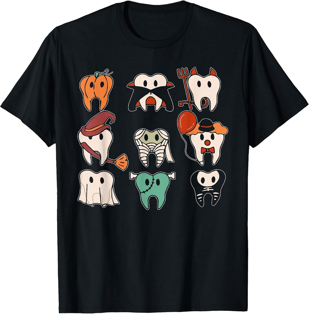 Funny Halloween Tees for Women Men Sarcastic