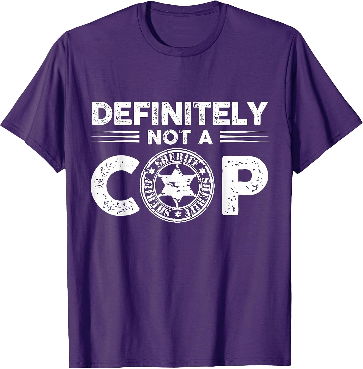 definitely not cop badge Design
