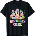 6th Birthday Girl Dumpling Shirt Cute Kawaii Dumpling Party T-Shirt