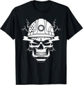 Power Lineman skull USA flag