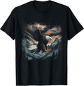 Bald Eagle Flying Across Mountains Forest 3
