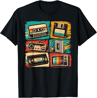 Mens 80s Shirts 90s Shirts Graphic Funny Vintage Outfit Men T-Shirt