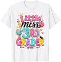 First Day of Third Little Miss 3rd Grader Back to School T-Shirt