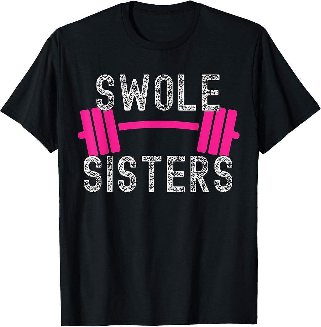Swole Sisters Funny Couples Workout Gear Merch