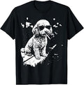 Cool Dog Sunglasses Smoking Cigarette Poodles Meme T-Shirt