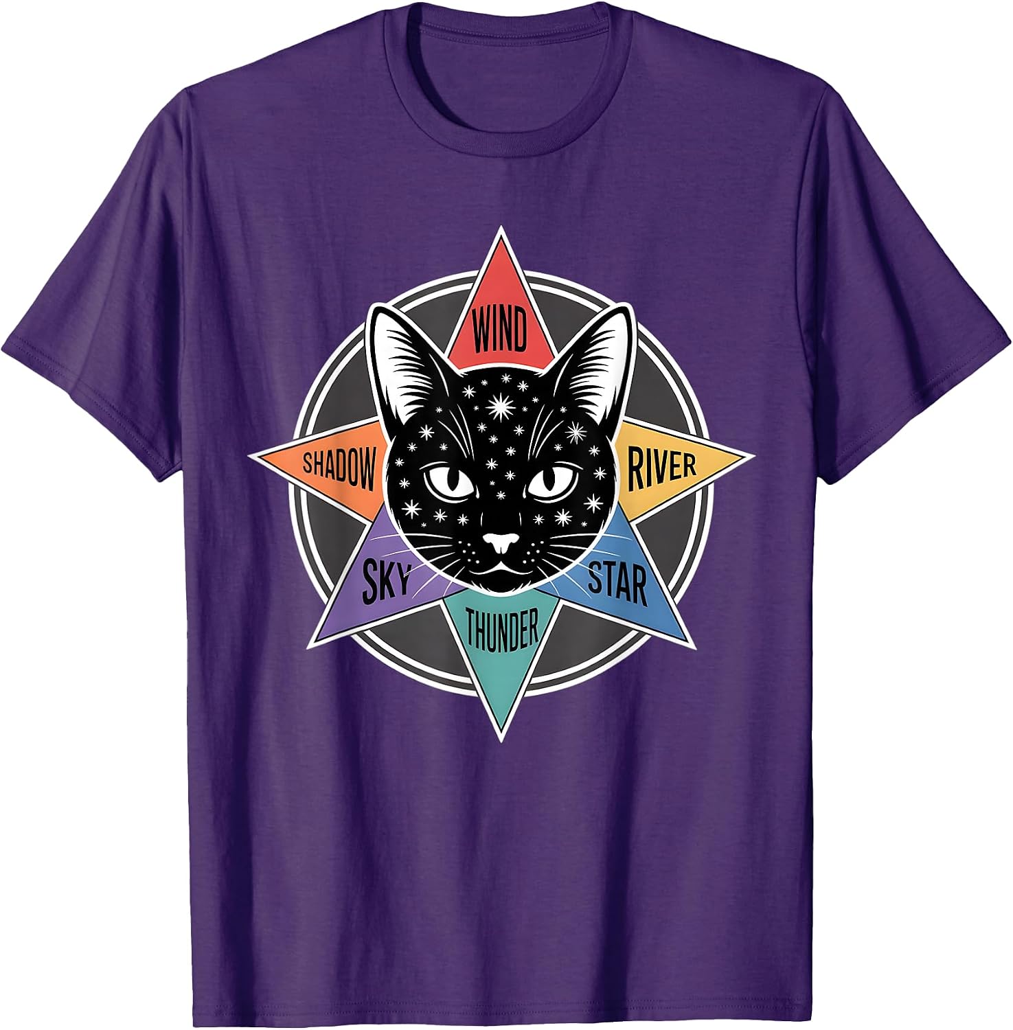 Mystic Tribal Cat Emblem Elemental Warrior