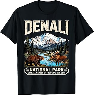 Vintage Denali 30% Club Alaska National Park Hiker Gift T-Shirt