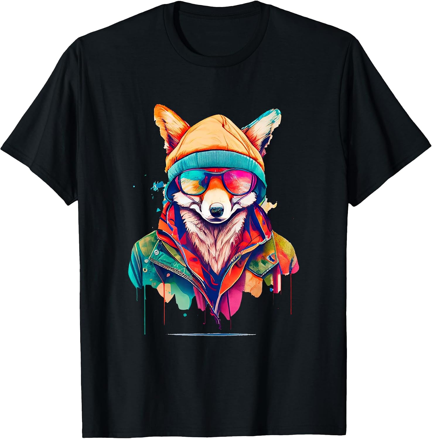 Vibrant Urban Fox Fashion Streetwise Artistic