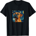 Boxer Dog Starry Night Van Gogh Style Graphic T-Shirt