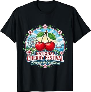 National Cherry Festival Traverse City Cherry T-Shirt
