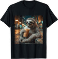 Funny Sloth Drinking Coffee Apparel Men Women