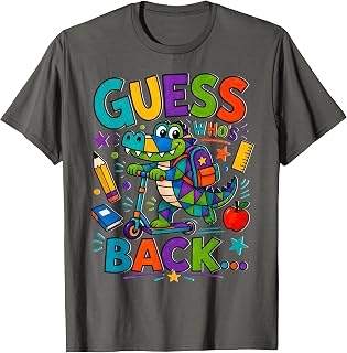 Funny Gator Back to School Toddlers Boys Girls Teachers T-Shirt
