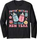 Funny Poppin' Bottles For The New Year Tee Shirt