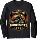 This Boy Loves Motorcycles Classic Merch
