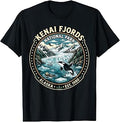 Kenai Fjords National Park Alaska Vintage Orca Glacier Badge T-Shirt