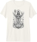 Sekhmet Lioness Goddess Ancient Egyptian Monochrome Art Premium Tri-Blend T-Shirt