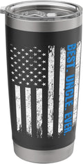 Best Uncle Ever Shirt Police Blue Line