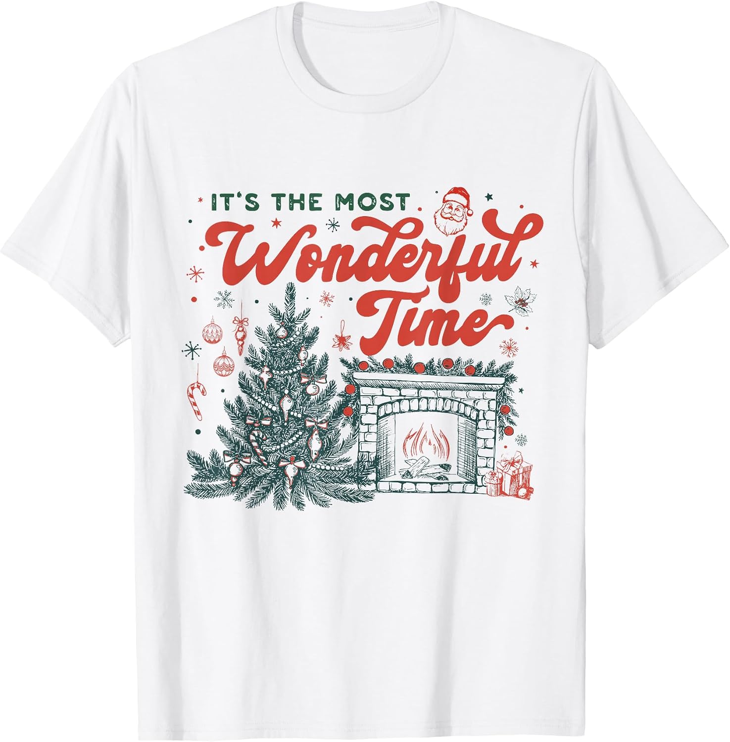 Fireplace It's The Most Wonderful Time Women Men