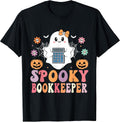 Funny Spooky Ghost Bookkeeper Halloween Apparel