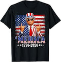 Merica 250 American Years 1776 2026 Trump 250th Anniversary T-Shirt