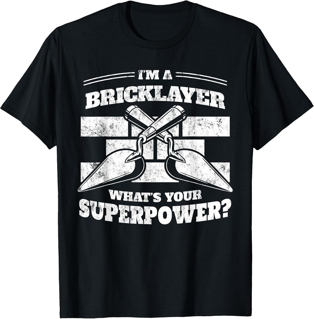 Bricks and Shovel Construction Funny Worker T-Shirt