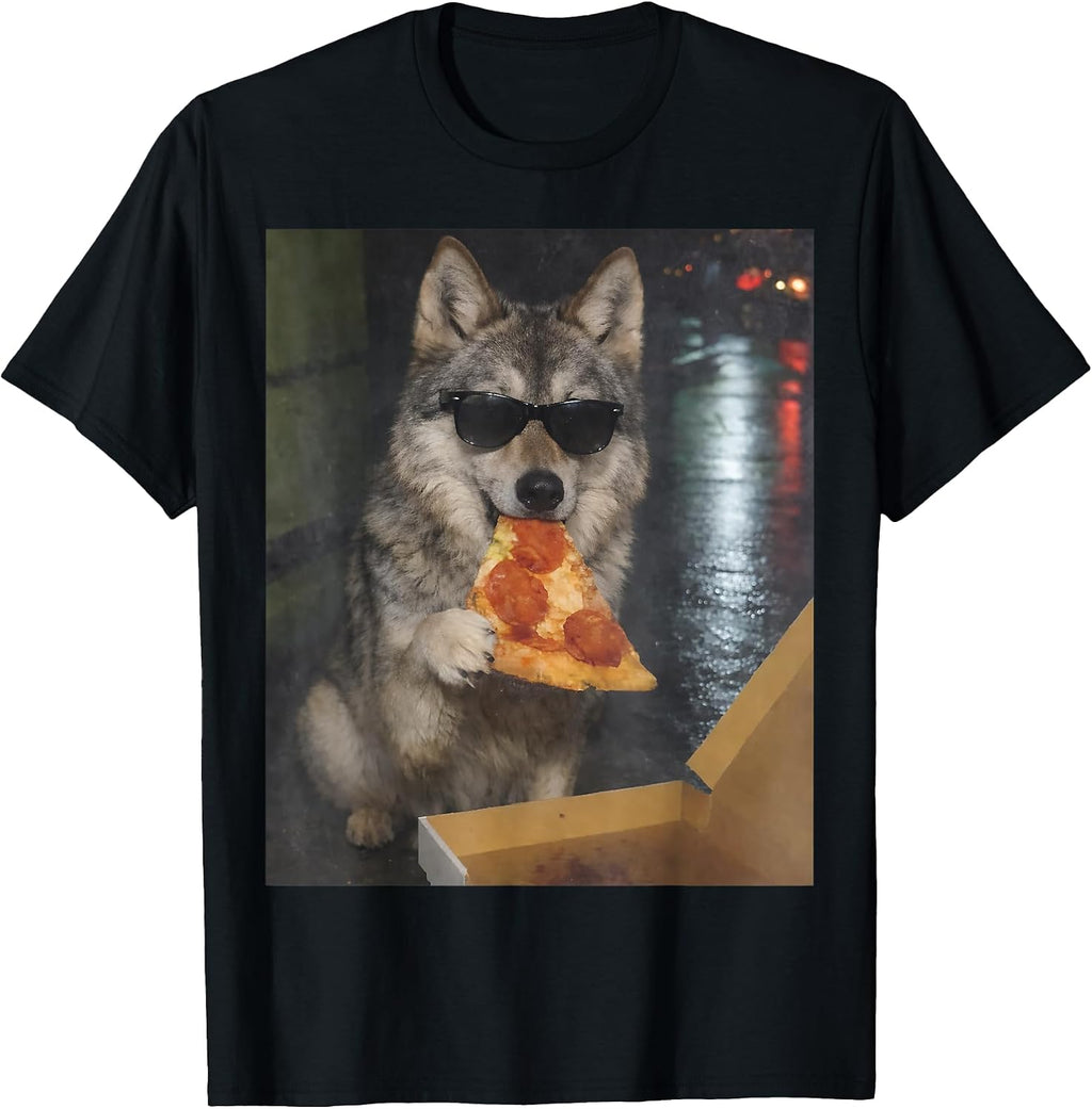 Funny Grey Wolf Foodie Vibes