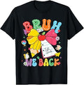 Back to School Bruh We Back 5th Grade Pencil Bow Women Girl T-Shirt
