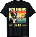 Cute Boston Terrier Art for Men Women Boston Terrier Lover T-Shirt