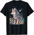 Colorful Wolf Art I Cartoon Wolf