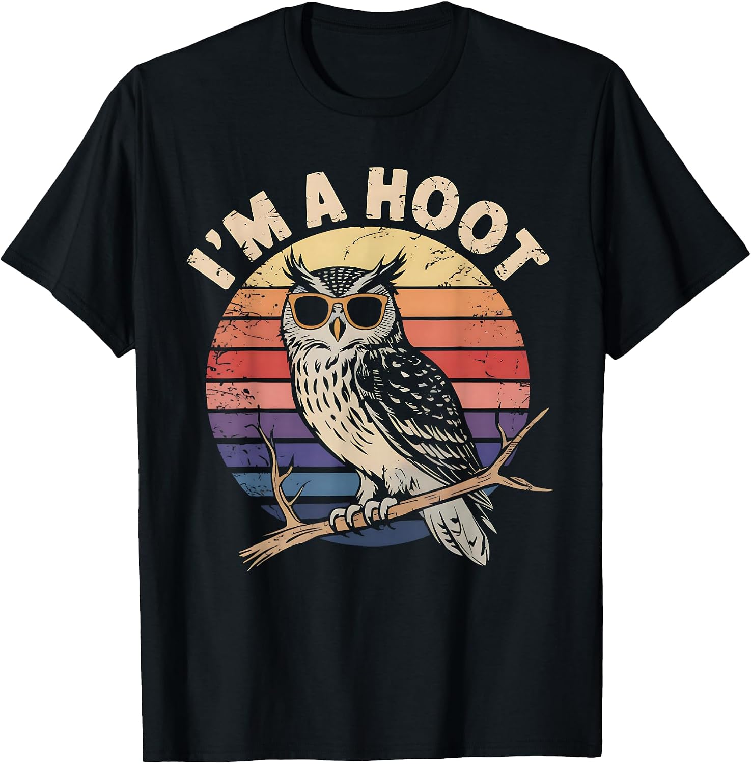 Funny I'M A Hoot Owl Retro Vintage