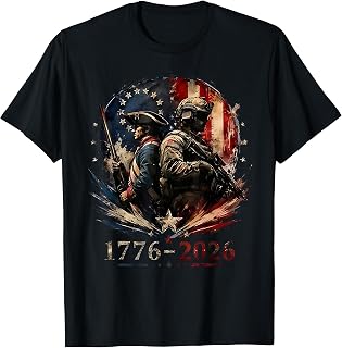 1776-2026 American Soldier Patriotic USA 250th Anniversary T-Shirt