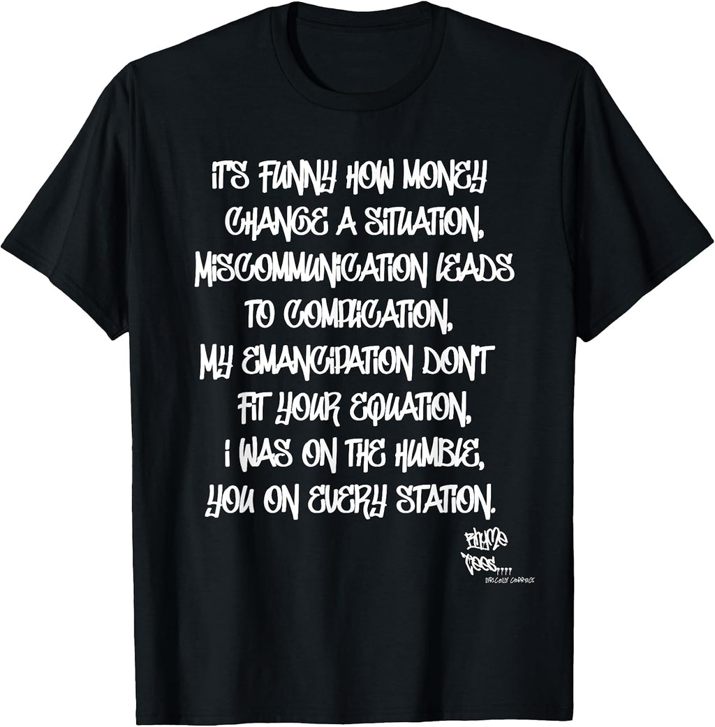 OLD SCHOOL RAP HIP HOP Miseducation Quote 90's T-Shirt