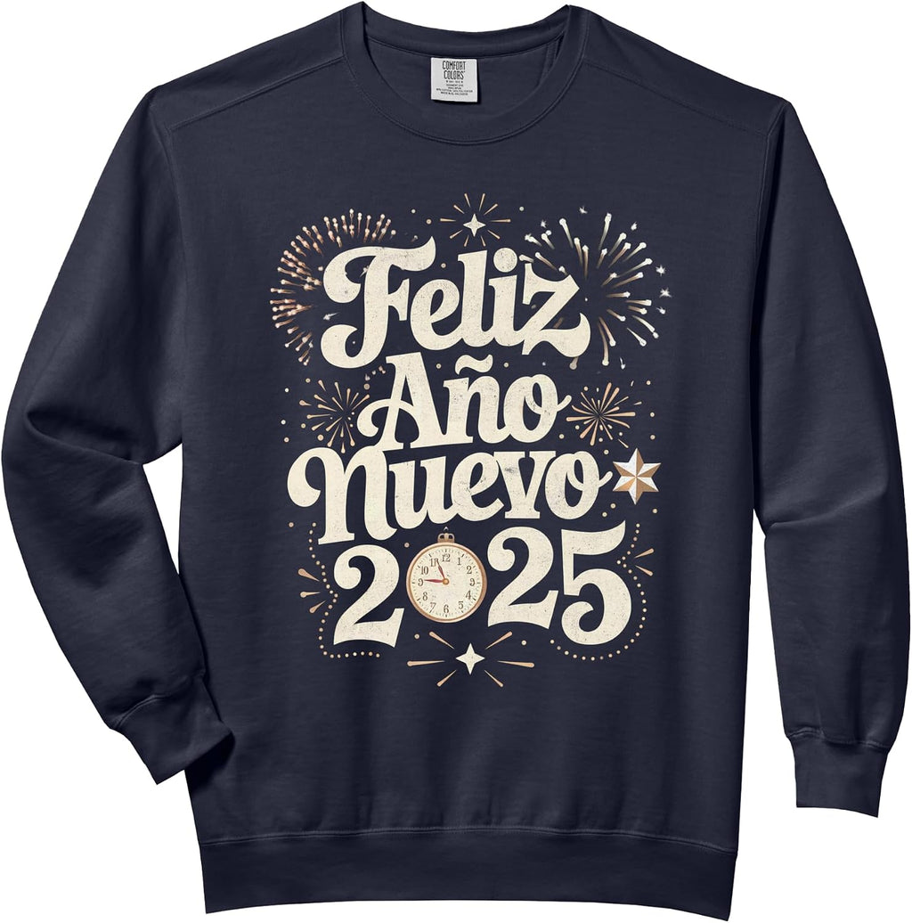 Feliz año nuevo 2025 Happy New Year Merch Apparel