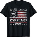 250 Years American 250th Anniversary USA Patriotic 4th July T-Shirt