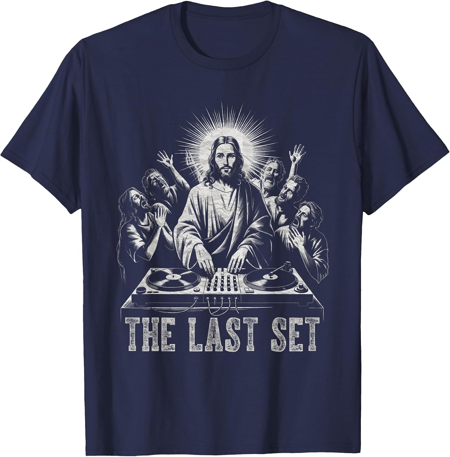 Jesus DJ Turntable The Last Sets Dance Music