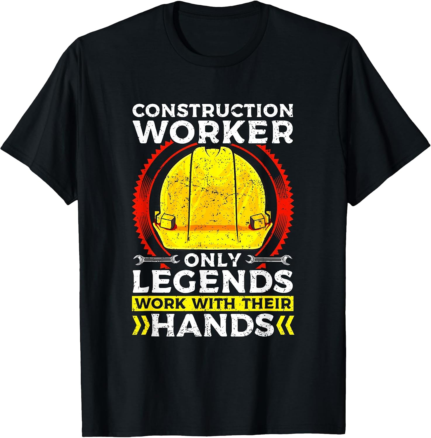 Construction Worker Design for Builder - Work with Hands T-Shirt
