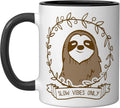 Slow Vibes Only Shirt Sloth Yoga Meditation Gift