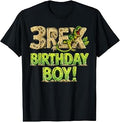 Three Rex 3rd Birthday Third Dinosaur 3 Year Old Birday Boy T-Shirt