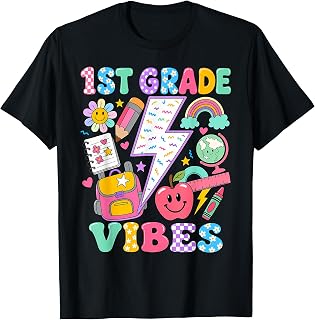 1st Grade for Girls Back to School First Day of First Grade T-Shirt