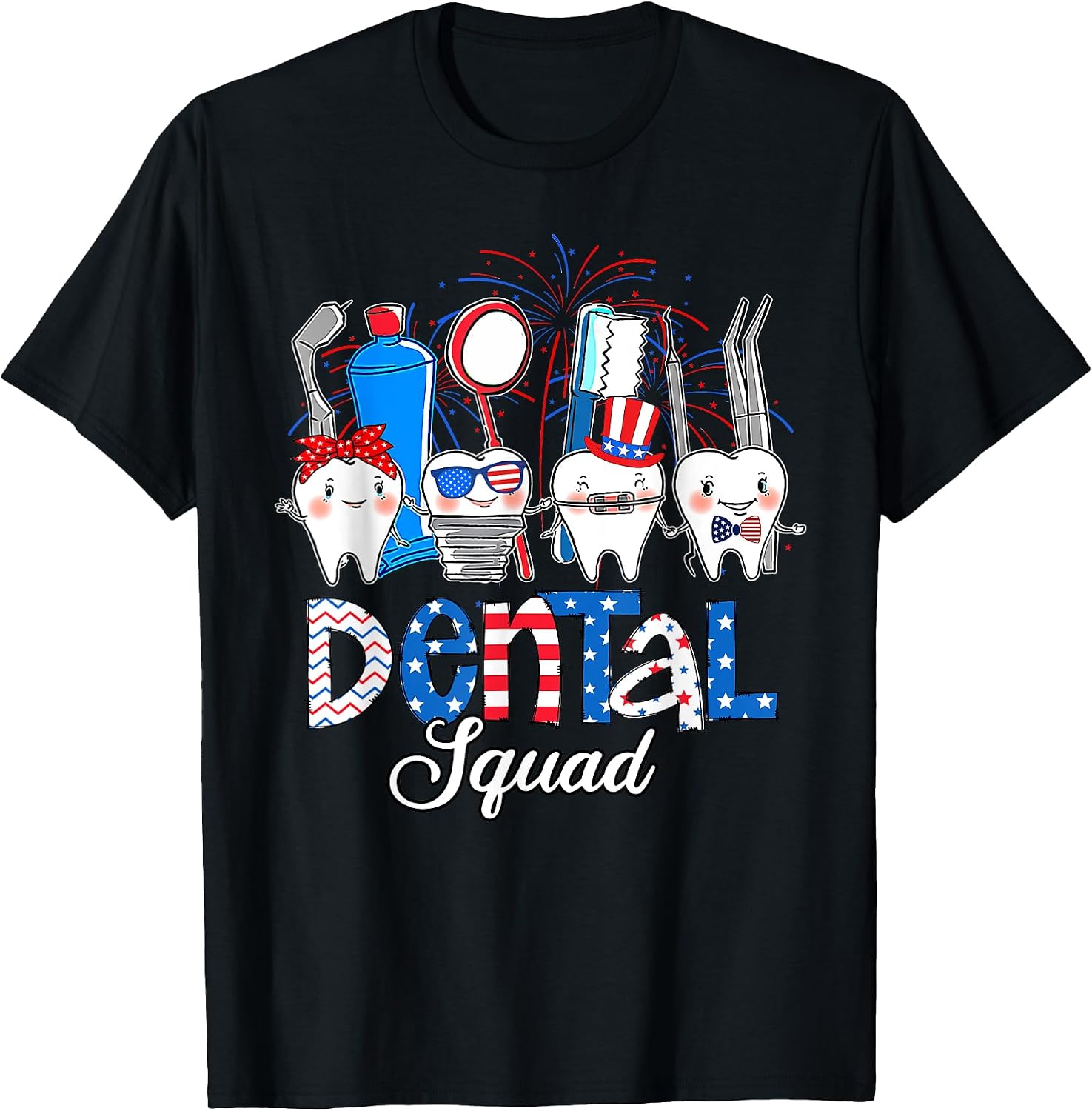 Dental 4th Of July Shirt Pride Teeth Dentist Gifts