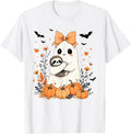 Halloween Ghost Spooky Sloth Tee