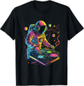 DJ Astronaut Planets Spaceman Space Graphic Tee